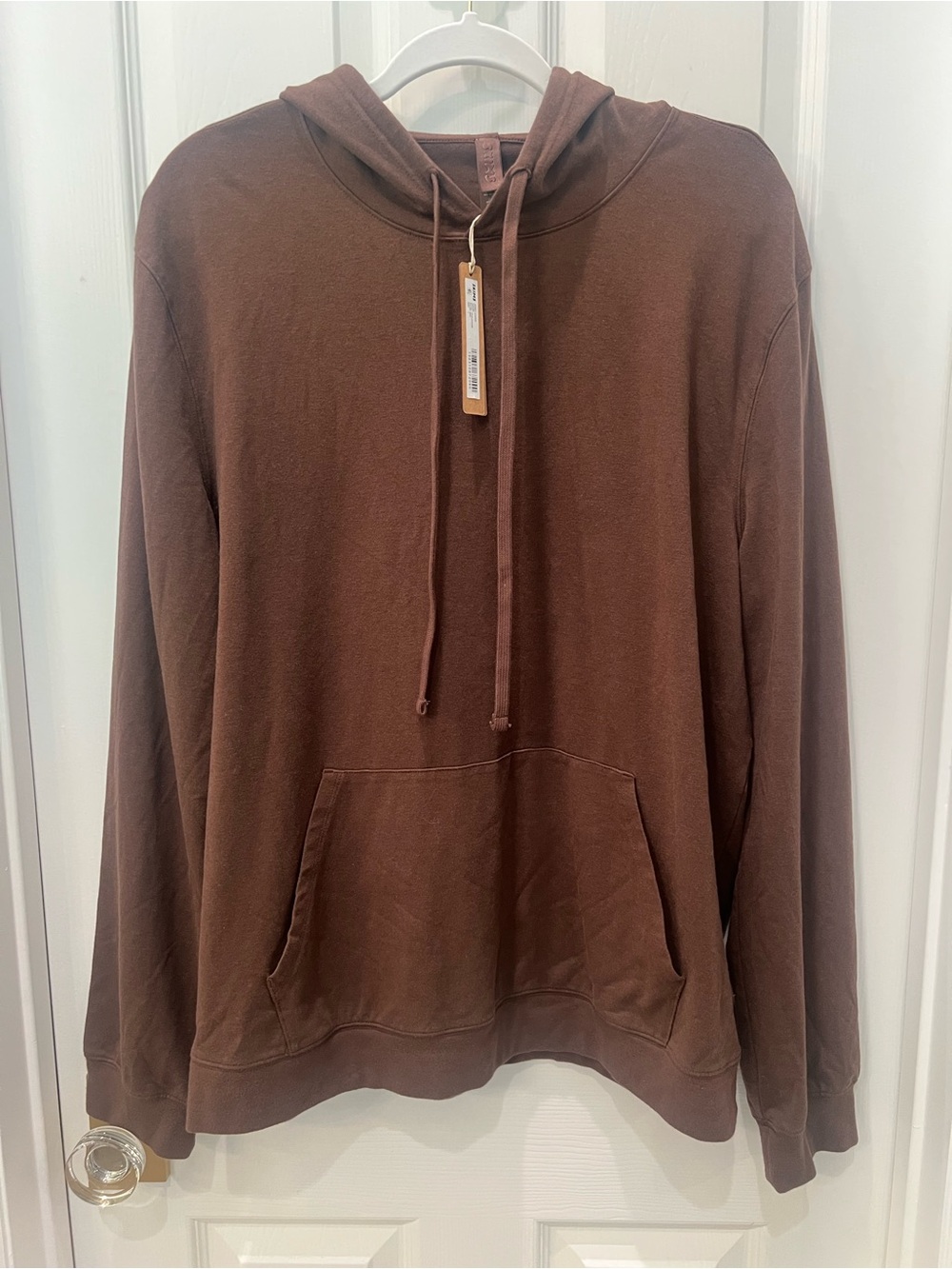 NWT Skims Jersey Lounge Hoodie in MUD Brown Size Large Mens